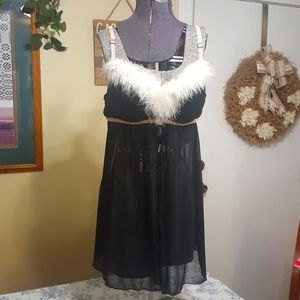Inner Secrets black babydoll nighty size XL
